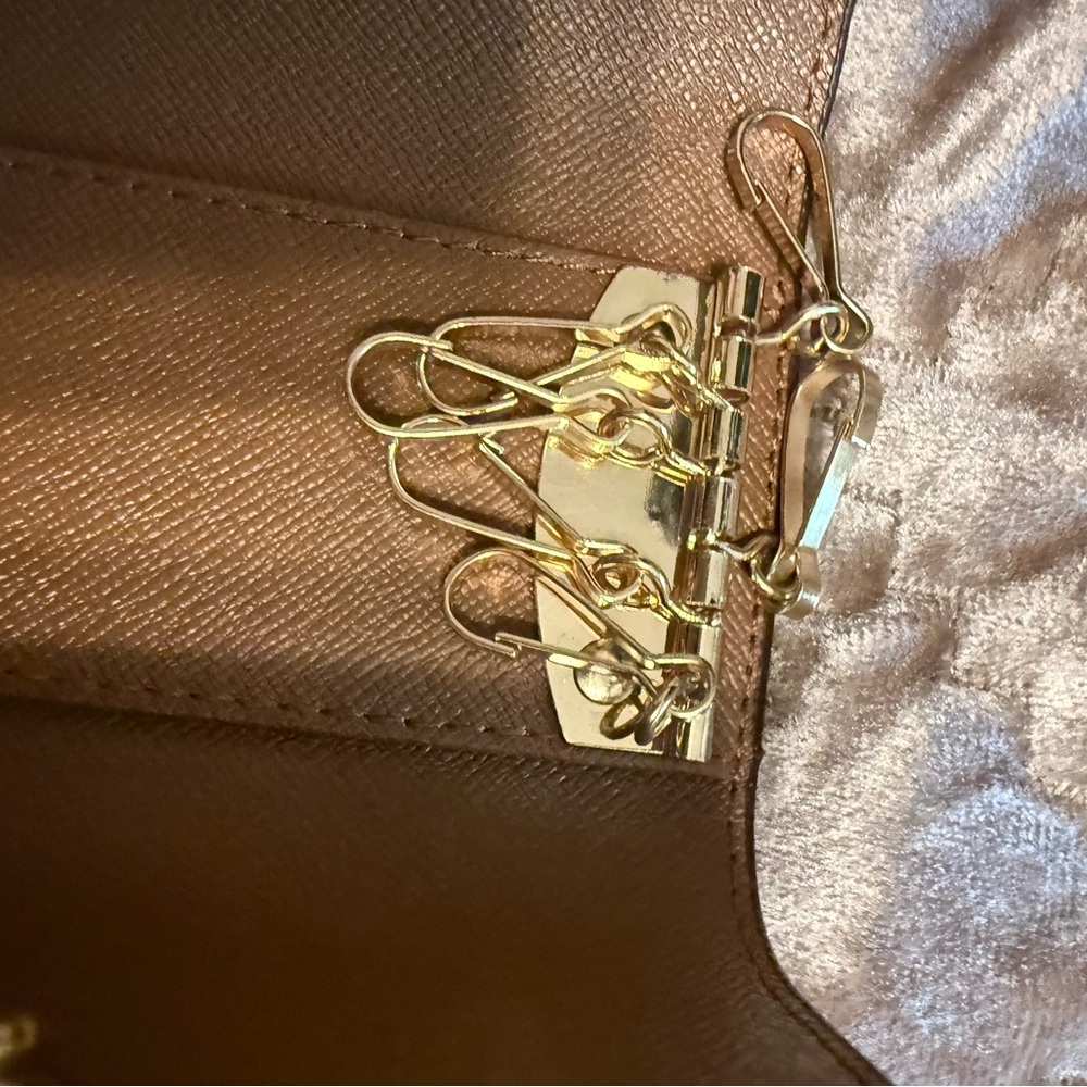 Louis Vuitton Brown and Gold Key Holder